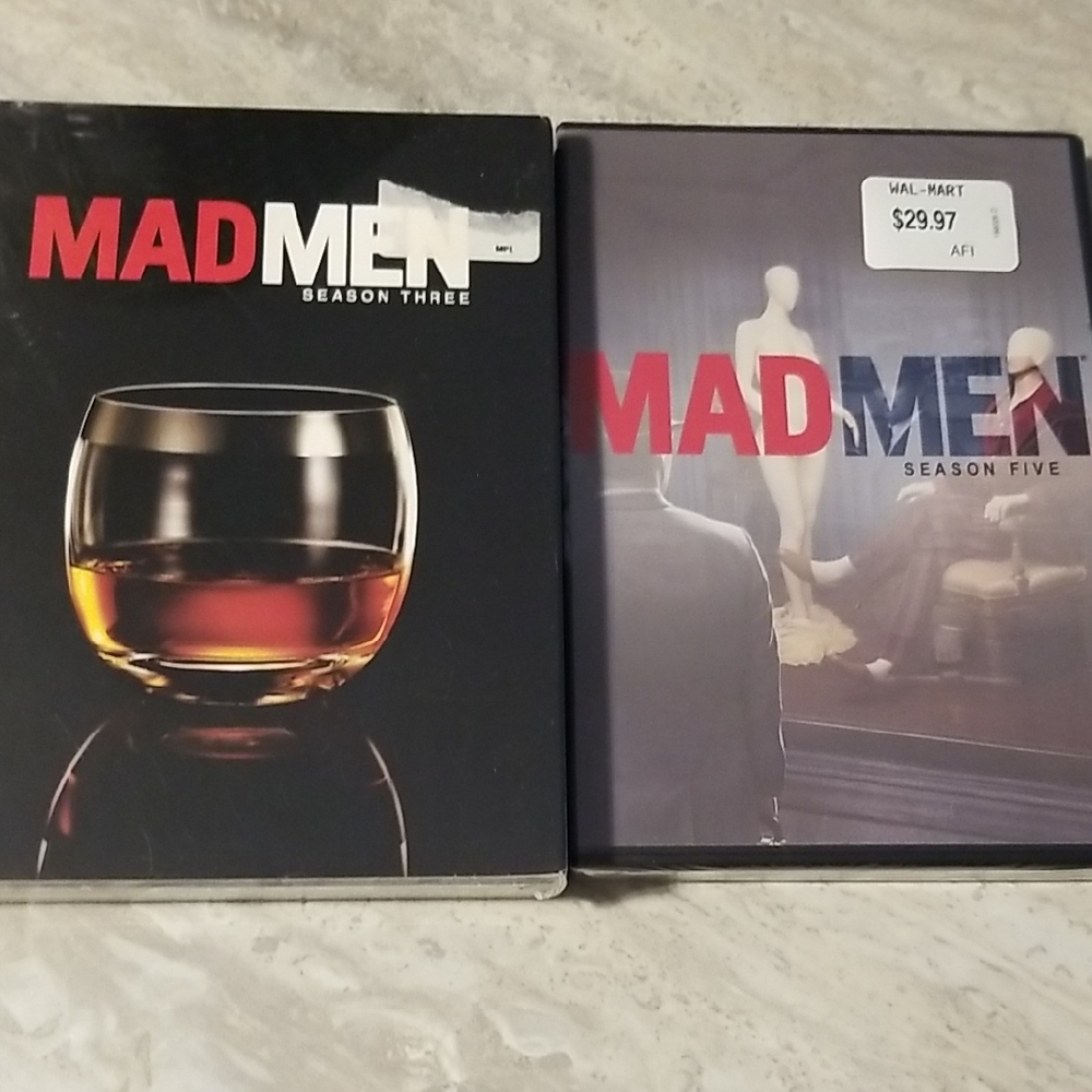 Sealed Mad Men Season Three and Five DVD Set